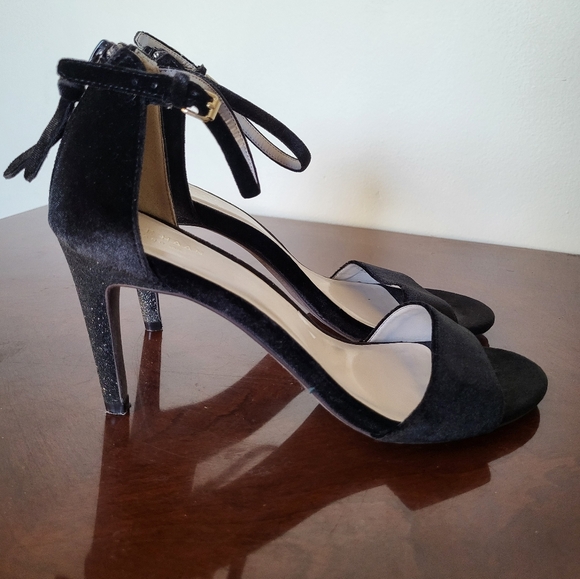 Black Velvet Cole Haan Clara Grand Sandal 85mm Women Shoes Size 9B - W09915 - Picture 3 of 11